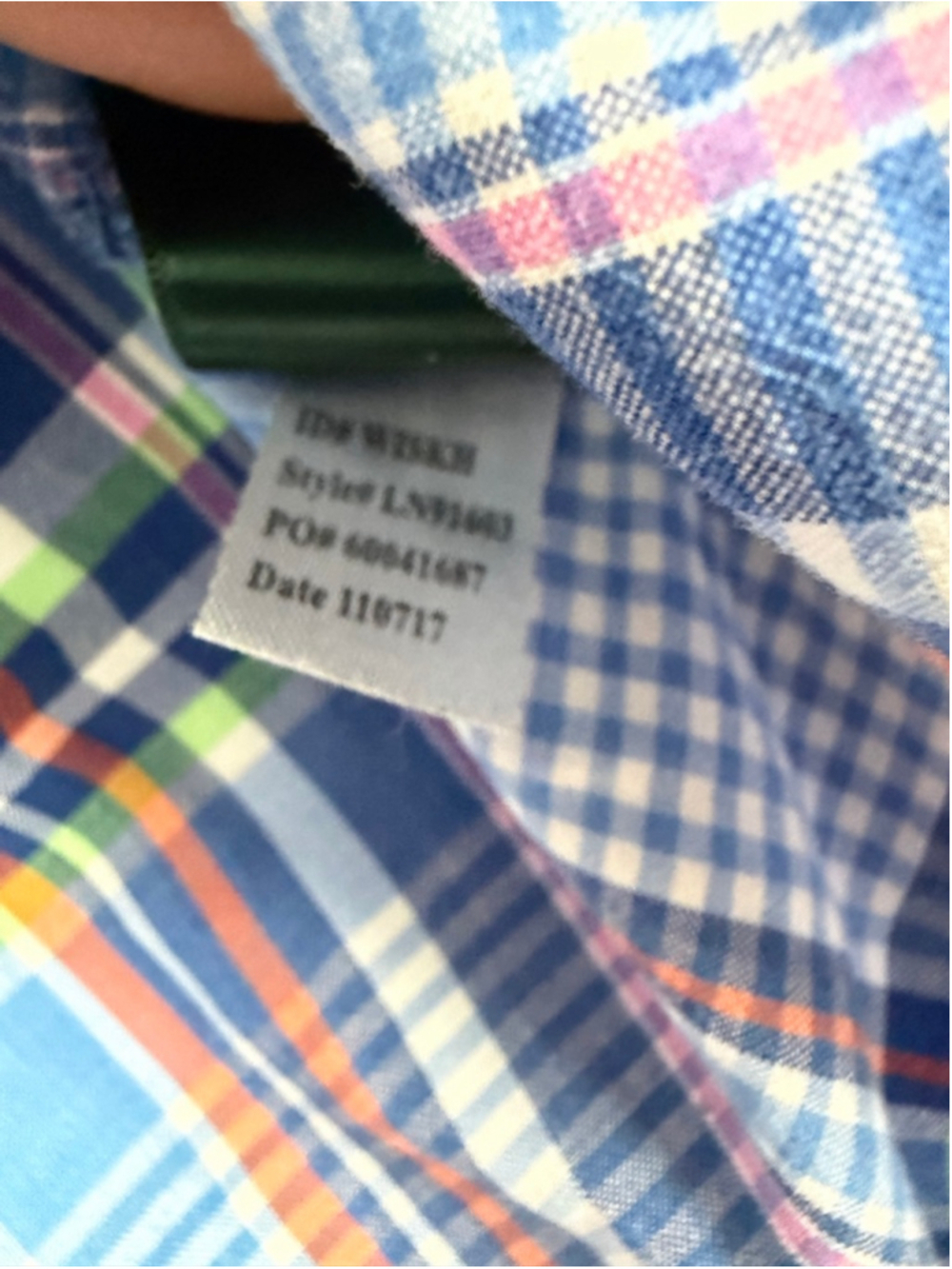 Women's Lauren Ralph Lauren Blue Plaid Button Down Shirt M - Picture 5 of 7